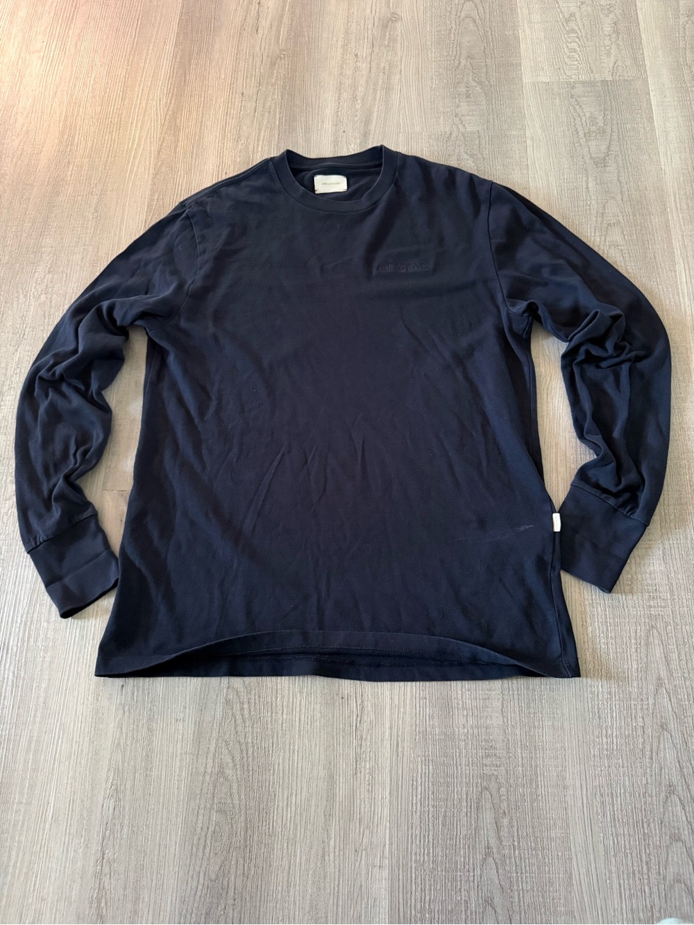 Brand new Aimee Leon Dore Black Minimal Logo Crewneck Longsleeve shirt - Picture 7 of 7